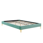 Modway - Sutton Performance Velvet Cadre de lit King, Monnaie-Cadre de lit King