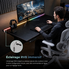 MotionGrey - Bureau debout électrique Chroma  à 4 moteurs avec plateau monobloc - 55,1 po - Noir - 1 ensemble-Fini noir donnant à l’ensemble un aspect sobre et professionnel pour le poste de travail