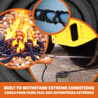 Big Boss - Tuyau d’arrosage extensible XHose Pro - Robuste et flexible - 125 pi-Sans Plis - le corps du tuyau est enveloppé dans une couche extérieure structurée en fibre DAC-5 et permet une sortie d’eau constante, stable et à haute pression tout en étant sans mémoire, ce qui signifie qu’il reposera à plat, résistera aux plis, peut s’enrouler facilement et se ranger sans effort