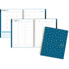 Five Star - Agenda scolaire hebdomadaire/mensuel Style 2024-2025 - 8 1/2 po x 11 po - bleu - bilingue-Les pages spéciales incluent une page d'introduction, 2 calendriers de référence annuels, des pages de contacts, de service communautaire et de notes