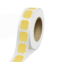JAM Paper - Étiquettes extérieures résistantes aux intempéries - cadre vintage - 2 1/2 x 3 - or clair - 125 étiquettes/rouleau-Couleur : Polyester or clair | Faites ressortir votre courrier avec des étiquettes d'adresse d'expédition colourées.