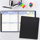 AT-A-GLANCE - Cahier de rendez-vous hebdomadaire/mensuel QuickNotes 2026 - 9 7/8 po H x 8 po l - noir - bilingue-Pochette de rangement incluse