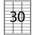 Avery - Étiquettes Imperméables - 1 po x 2.575 po - Paquet de 1500-Fabriquées pour coller et rester collées sur du carton, du verre, du métal et du papier