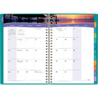Mead - Agenda hebdomadaire/mensuel escapade tropicale 2025 - 8 1/4 po H x 5 7/8 po l - couleurs assorties - bilingue-Scenes tropicales colorees dans le haut de chaque page