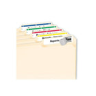 Avery – Étiquettes pour dossiers TrueBlock laser et jet d’encre – 3 7/16 po x 2/3 po – paquet de 600 (05266)-Couleurs assorties