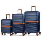 Champs - Vintage II Ensemble de Bagages 3 Pièces - Marine-Système d'expansion sur toutes les mallettes