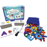 Teacher Created Resources - Cartes d'apprentissage de l'alphabet et des nombres - Ensemble de 75-Excellente façon d'aider les enfants à apprendre les lettres et les chiffres par le jeu et la pratique avec cette collection de cartes d'apprentissage multi-usages