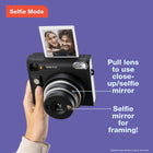 Fujifilm -  Appareil instantané InstaxSquare SQ40 -Mode selfie activé en tournant l'objectif