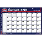 Turner Sports - 2026 Canadiens De Montreal Calendrier de Bureau Bloc-Notes Mensuel - 11 po H x 17 po l - Anglais-Avec des designs d'équipe en couleur