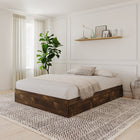 Nexera - Lit double 3 tiroirs, Truffe-Accommode un matelas standard de format double.  Sommier non requis. Capacité de charge: 500 lbs