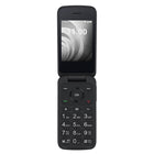 TCL - Téléphone intelligent pliable 2,8 po – 1 Go RAM – Volcano Noir – Débloqué-Clavier de navigation facile avec de gros boutons et des touches de raccourci dédiées aux notifications et aux courriels