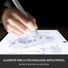 Logitech - Crayon numérique Crayon pour iPad (2018 et ultérieurs) - Argent-Tube en aluminium et capuchon en PC plus ABS