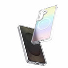 Avana - Étui Cosmic Frost avec aimants pour Samsung Galaxy S26+, Violet-Aimants extra-puissants entre les deux plaques pour une surface plane