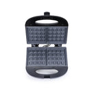 Commercial Chef - Gaufrier mini gaufrier antiadhésif, 750 W - noir-Pieds antidérapants ; debout pour un rangement compact