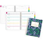 AT-A-GLANCE - Agenda scolaire hebdomadaire/mensuel d'enseignants floral Emily Ley Simplified 2025-2026 - 11 po H x 8 3/8 po l - multicoloure - anglais-Les pages spéciales comprennent 2 feuilles d'autocollants, 2 pages « À propos de moi », une page « Regarder vers l'avant » et « Retourner en arrière »