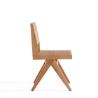 Manhattan Comfort - Lot de 2 chaises de salle à manger Hamlet 44,8 cm style industriel chic - Nature-Hauteur d’assise : 45 cm avec une capacité de poids de 125 kg