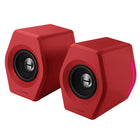 Hecate by Edifier - G2000 Enceintes stéréo de jeu multi-entrées Bluetooth avec lumières RGB - Rouge-Réglage acoustique professionnel par équipe, réglage de l'égaliseur avec trois modes Jeu, Musique et Film pour une utilisation multiple et un effet sonore exceptionnel