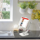 ShoppingAll - Support de Tablette Réglable Long - Blanc-Rembourrage en silicone pour éviter les rayures