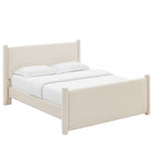 Modway - Rael Performance Velvet Lit de plateforme complet, Alabaste-6