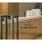 Cosco - Panneau acrylique Désolé, pas de toilettes - 3 po x 9 po-Conçu pour un usage intérieur, le format de 3 po x 9 po est idéal pour une installation sur les portes, murs ou près des entrées