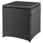 Manhattan Comfort - Ensemble de salon de patio moderne Imperia pour 2 personnes avec table d’appoint - Gris - Lot de 3-Fabriqué en tissu imperméable de haute qualité