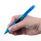 Pentel - EnerGel-X Rétractable Stylo à Encre Gel - (0,5mm) Pointe Aiguille - Encre Bleu Ciel-L’encre gel liquide sèche très vite et ne laisse aucune tache ni bavure - les gauchers en raffoleront.
