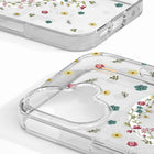 Ideal of Sweden - Étui Clear Mid MagSafe Petite Floral pour iPhone 16-Ajustement parfait et protection intégrale