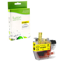 fuzion - Brother LC402XL Cartouche D'Encre Compatible - Haut Rendement - Jaune-Jaune