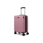 Bugatti - Valise de cabine à coque rigide 21.50po de la collection Monaco - Pink-Fabriqué en ABS/PC léger et résistant avec une insertion en cuir synthétique