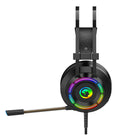 Marvo - Casque de jeu à rétroéclairage RVB avec micro pour PC - Noir-Conception confortable et durable : les oreillettes en cuir synthétique à rembourrage doux et la construction de haute qualité garantissent un confort et un style durables pendant les sessions de jeu prolongées
