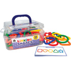 Teacher Created Resources - Lier des formes - Ensemble de 55-Livré dans un boîtier en plastique robuste avec une poignée pour un transport et un rangement faciles. Plusieurs boîtiers peuvent être assemblés pour des options de stockage supplémentaires