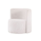 Brassex - Chaise d'appoint 723649 Callan - blanche-Coussin d’appoint inclus