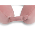 Bugatti - Oreiller de Voyage Ergonomique - Rose-Sangle Velcro réglable pour un ajustement personnalisé