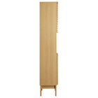Modway - Render Tall Narrow Armoire de rangement de salle de bain in Chêne-Assemblée requise