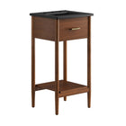 Modway - Zaire 18" Vanette de salle de bain - Noir noyer-MDF et caoutchouc