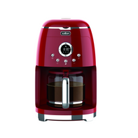 Salton - cafetière numérique de 12 tasses NuRetro - cerise cosmique-Prépare jusqu’à 12 tasses de café filtré, ce qui est idéal pour les familles, les invités ou les longues matinées.