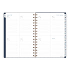 AT-A-GLANCE - Agenda scolaire hebdomadaire/mensuel Signature 2026-2027 - 8 1/2 po H x 5 3/8 po l - bleu marine - bilingue-13 mois de planification académique hebdomadaire/mensuelle