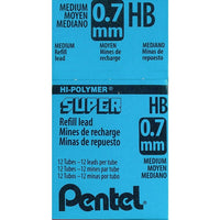 Pentel - Recharges pour portemines - 0,7 mm - HB - Paquet de 144-Mines de rechange pour tous vos besoins d'écriture  