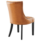Modway - Marquis Cuir végane Chaise à manger - Tan-Capacité de poids de la chaise : 286 lb.