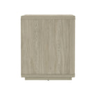 Manhattan Comfort - Ensemble de 2 tables de chevet modernes Evelyn 32" à 1 tiroir - Naturel-Parfait pour le rangement de chevet, les lampes ou les objets de décoration