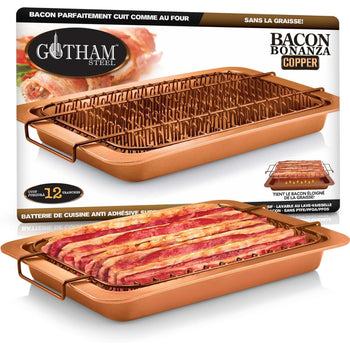 Plaque à Micro-ondes Antiadhésive Rouge - 26,5x23,8 Cm, Résiste à 230°C - Pour Griller Sandwichs, Saucisses, Steak, Pizza - Pratique Et Facile à Nettoyer - 4