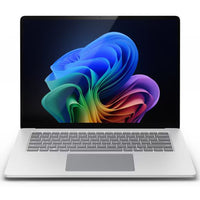 Microsoft -13" tactile Snapdragon X Elite - 16 Go de RAM - 512 Go SSD - Windows 11 Pro - bilingue - Platinum -Découvrez des visuels époustouflants sur l’écran tactile Surface PixelSense Flow, doté de cadres ultra fins, d’un rapport 3:2 et d’un taux de rafraîchissement allant jusqu’à 120 Hertz