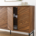Modway - Harper Chevron Buffet - Noyer-Assemblée requise