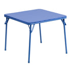 Flash Furniture - Table bleue pliante pour enfant-Table pliante multi-usages pour enfants