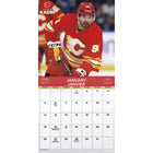 DateWorks - Calendrier Mural 16 Mois 2025 des Flames de Calgary - 12 po x 12 po - Bilingue-Des Sports