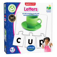 University Games - The Learning Journey Match It: Letters - Puzzle De Reconnaissance Des Lettres Pour Enfants - Jeu d’Association Pour Préapprentissage De La Lecture-Développe les premières compétences en lecture