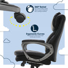 Serta® - Fauteuil de direction SmartLayers™ Arlington Air™, noir-Garantie limitée Serta de 10 ans