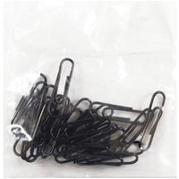 JAM Paper - Trombones standard colourés - 2 -5 cm - noirs - paquet de 25-Couleur : Noir