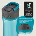 Contigo - Ashland Bouteille d'eau - 24 oz - genévrier-Poignée de transport intégrée pour plus de confort lors de vos déplacements