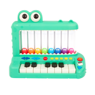 Battat - piano Croco Pop -Caractéristiques musicales : Réglez le volume, changez le tempo et choisissez parmi 5 modes sonores différents, dont steelpan, marimba, banjo, piano et voice-doo